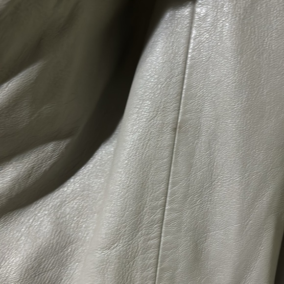 EC Peter Caruso Genuine Leather sz 14 fur top belt jacket - Picture 11 of 16